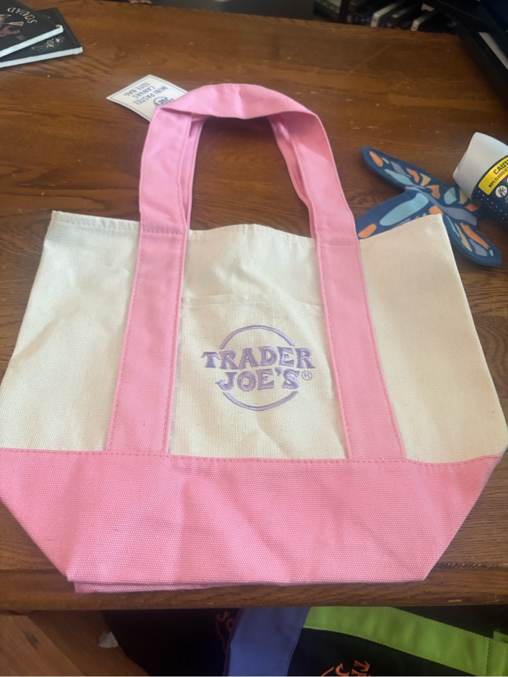 Trader Joe’s mini pink tote nwt